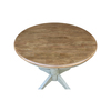 International Concepts Round Pedestal Table, 36 in W X 36 in L X 29.9 in H, Wood, Distressed Hickory/Stone K41-36RT-27B